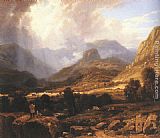 William Havell Landscape in the Lake District with the Vale of St. John between Thirlmere and Keswick painting